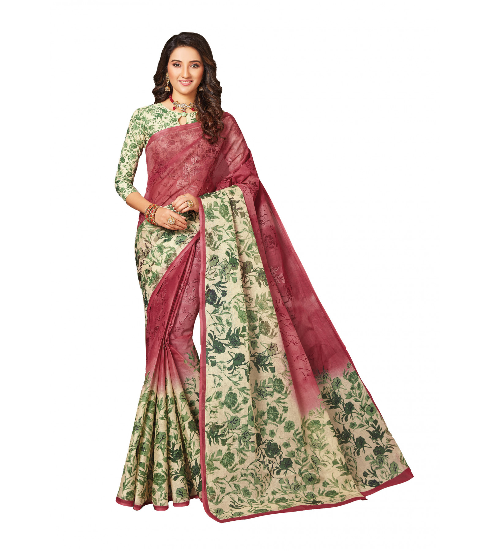  Exclusive Womens Pure Cotton Printed Sarees By Abaranji